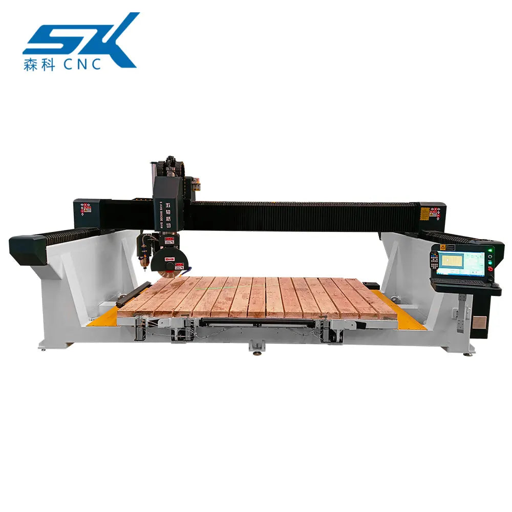 Cutting Bridge Saw Stone Cutting Machine Hot Sale 5 Axis Automatic Countertop Quartz Stone Granite Machine Ball Screw NC Studio