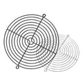 170mm Industrial Fan Guard Grill - Metal Mesh Finger Protection Cover for Server Rack