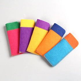 New Arrival Portable Felt Soft Glasses Pouch Fashion Travel Eyewear Packaging Wholesale Reading Glasses Case Bag