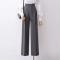 S-XL High Waisted Wide Leg Pants High Waisted Slimming Suit Pants