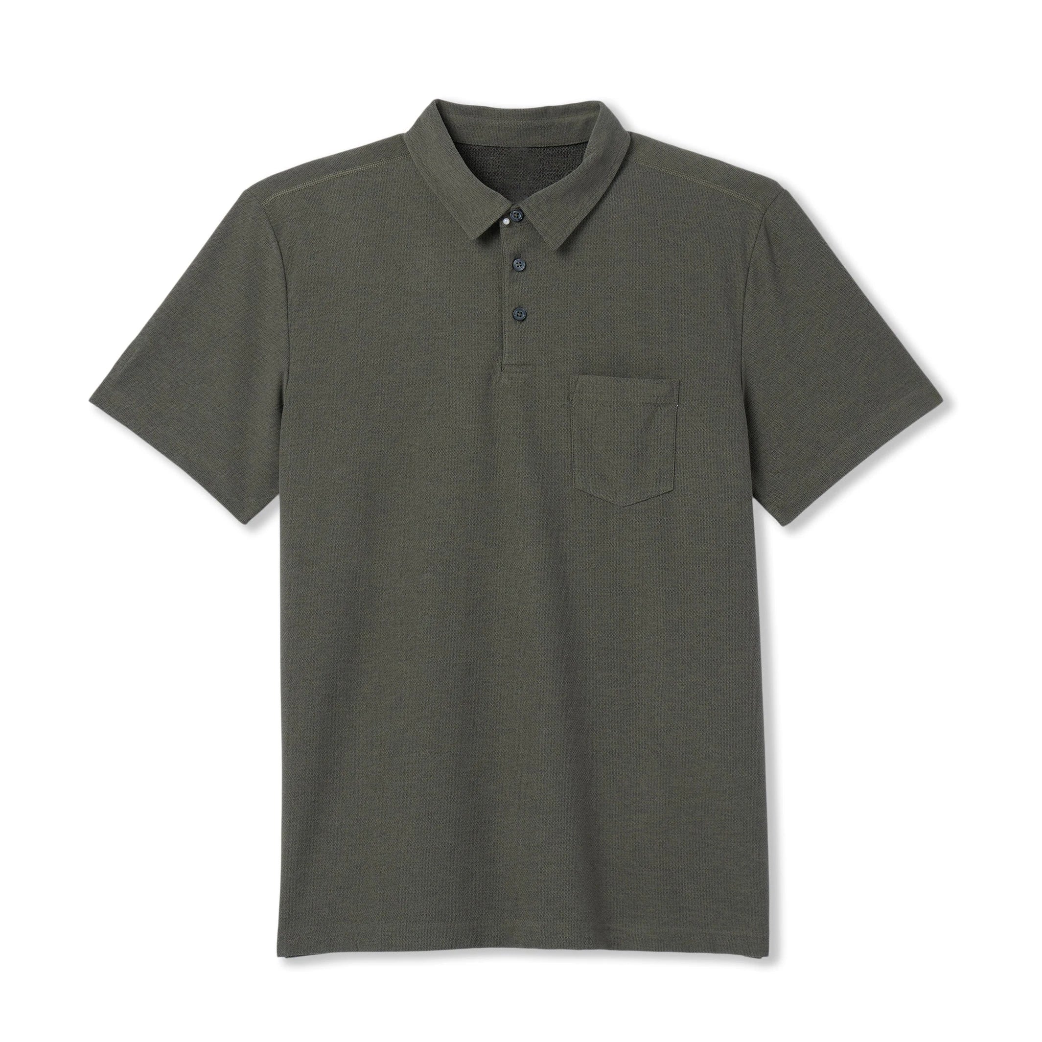 New Arrival Men's Performance Polo Shirts  Short Sleeve Casual Polo Shirts With Chest Pocket