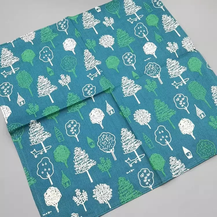 WML020 Custom Fresh Style 100% Cotton Printed Thick Soft Quick Drying Home Kitchen Dish Tea Towels