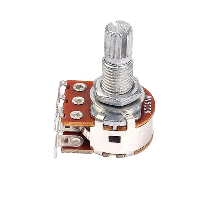 MN25K MN250K MN500K 18mm Shaft Potentiometer Dual Blend Balance Guitar Bass Pots for Volume Tone Control Switch