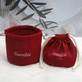 Round Bottom Brown Green Cotton Linen Drawstring Soap Candle Packaging Bag Cotton Linen Dust Gift Bag With Logo