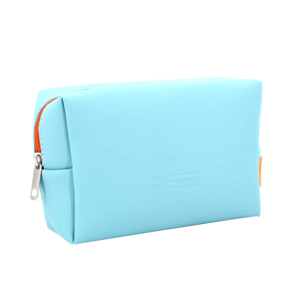Fashion PU Leather Makeup Bag Waterproof Travel Cosmetic Bag With Embossed Logo Wholesale Toiletry Bags for Girls
