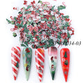 1000pcs Snowflake Nail Charms Christmas Nail Art Polymer Clay Slices Sequin for Finger DIY Design Application