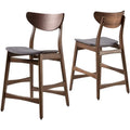 High End Modern French Leather Cafe Restaurant Wood Leather Hotel Dining Chair CNLF