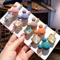 2024 Cute Women Girls Hair Accessories Summer Knot Elastic Crystal Stone Hair Rubber Bands Rope Ring Mouse Ear Cartoon Hair Ties