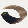 Top Grade Double Drawn Brazilian Human Clip in Hair Extensions