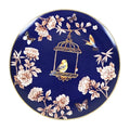 12 Inch Chinese Style Forest Series Flower Bird Pattern Food Dishes Ceramic Serving Plate for Restaurants