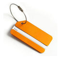 Custom Logo Aluminium Alloy Luggage Tag With Ring Metal Consignment Card for Bags
