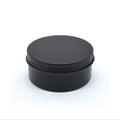 Hot Sell 15ml 100ml Lip Balm Metal Can Empty Screw Lid Aluminum Tin Round Matte Black Aluminum Tin for Cosmetic Packaging