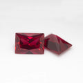 HanYu Fully Stock Ruby 5# Rectangle Loose High Quality Corundum Gemstones for Fine Jewelry