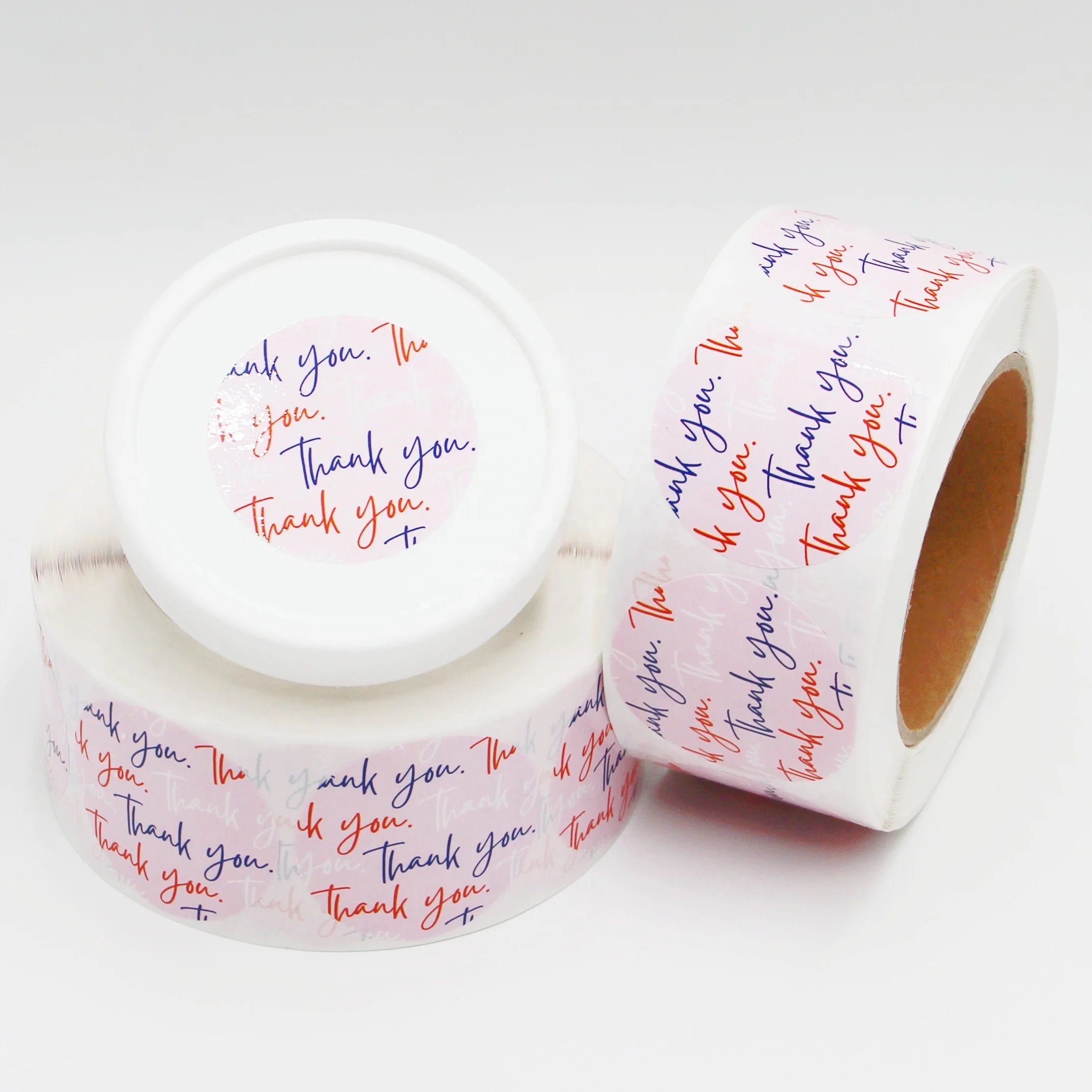 Customize Stickers 2 Inch Round Sticker Packaging Labels Glossy Surface Art Paper Thank You Sticker for Small Business