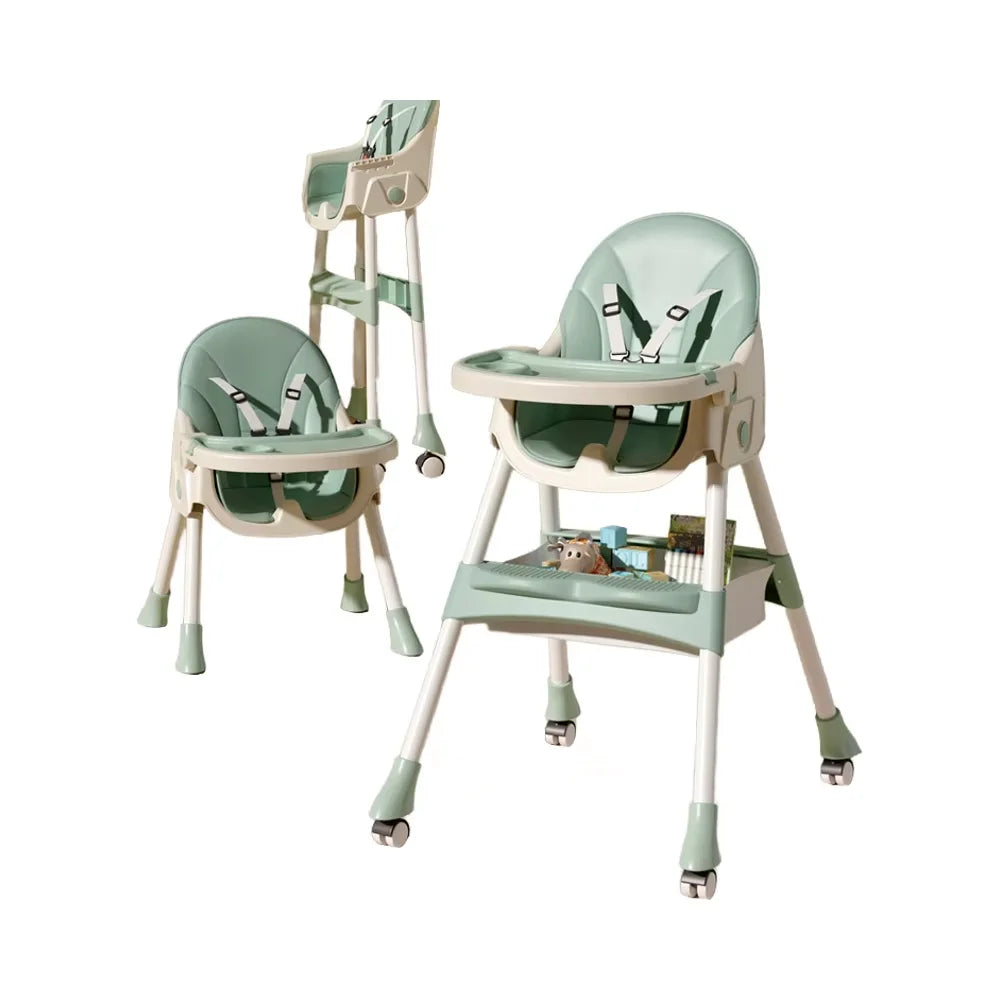 2024 High Chair Children Safety Baby Dining Chair 3 in 1 Babies High Chairs Safety Baby Eating Dinner Seat