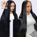 Raw Indian Cuticle Aligned Lace Front Frontal Wig for Black Women Glueless Full HD Bone Straight Natural Human Hair Vietnamese