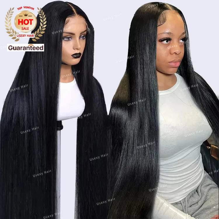 Raw Indian Cuticle Aligned Lace Front Frontal Wig for Black Women Glueless Full HD Bone Straight Natural Human Hair Vietnamese