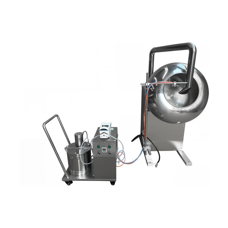 Stainless Steel Sugar Chocolate Dragee Pan / Rotary Drum Coating Machine