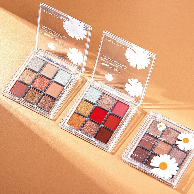 9 Colors Mattes Shimmer High Pigment Makeup Glitter Custom Cheap Private Label Eye Shadow Eyeshadow Palette Chrome/chameleon MegaBDM