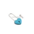 Various Color 45*100mm Long Love Padlock Valentine's Day Gift Heart Shape Padlock Long Love Lock