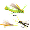 Zig Bug Fly Floating Foam Beetles Fly Boatman Fishing Panfish Bass Grayling Trout Pike Artificial Bait #10