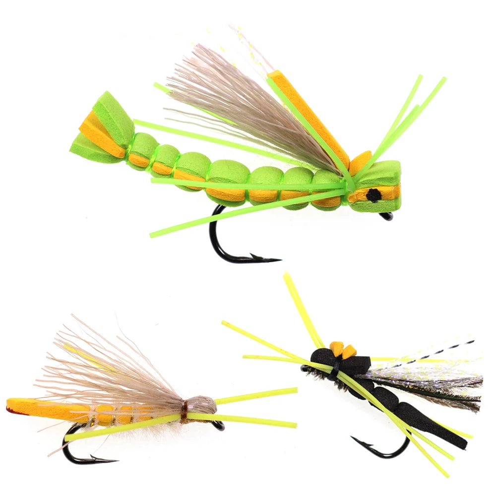 Zig Bug Fly Floating Foam Beetles Fly Boatman Fishing Panfish Bass Grayling Trout Pike Artificial Bait #10