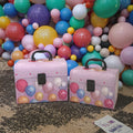Printing Balloon Pattern Birthday Party Suitcase Handle Gift  Boxes Flowers Packaging Suitcase Gift Box for Valentine's Day