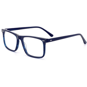 HD5006 Men's Fashionable Square Metal Eyeglasses Frame Custom Cellulose Acetate Pattern Spectacle Frames