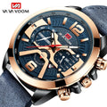 VA VA VOOM Digital Watch 230 Waterproof Casual Leather Quartz Watches Men Wrist Fashion Gift Clock Business Erkek Kol Saati