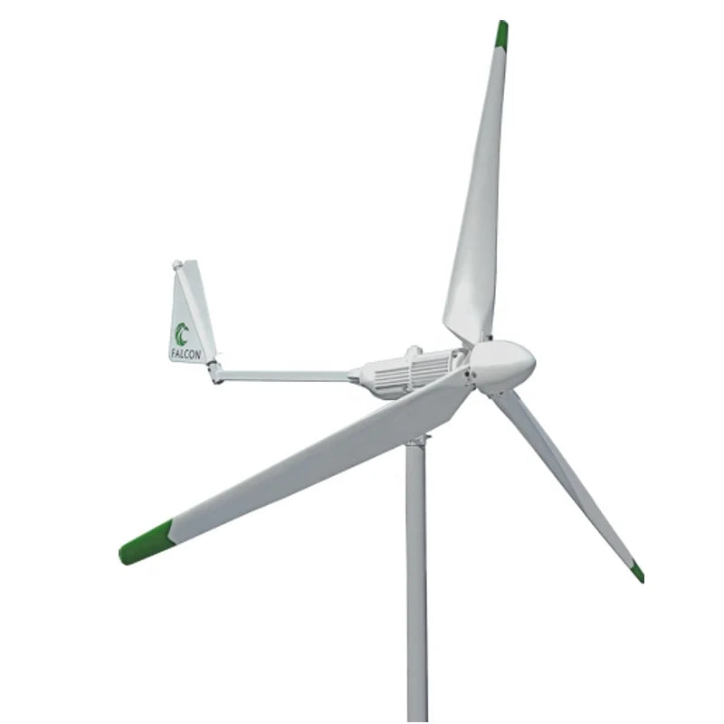 HLD 1500W 1.5KW Wall-Mounted Wind Turbine Small Yard Wind Generator with 3m Rotor Renewable Energy Source