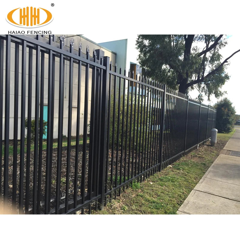 HAIAO Portable Galvanized 6ft Cheap Wrought Iron Fence Panels Wholesale White Metal Fence in Romania