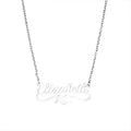 Customized Name Pendant Necklace Choker Necklace Custom Heart Shape Nameplate Women Mama Necklace