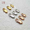 Wholesales Custom 18k Real Gold Jewelry Diy Square Lobster Clasp Chain Necklace Bracelet Making Jewelry Findings & Components
