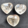 Wholesale Hand Carved Natural Healing Crystal Gemstone Hearts Clear Quartz Heart for Gift Decoration