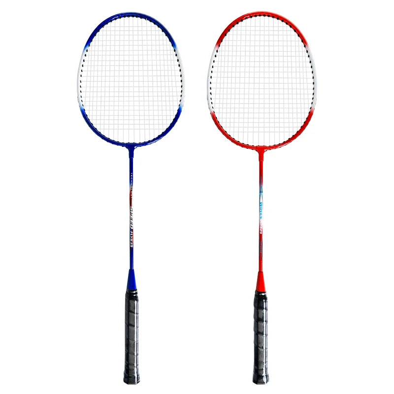 Black Color PU Handle Grip with Protector Design Aluminum Alloy Frame Badminton Racket