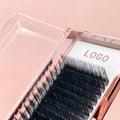 Custom Brand Flat Lashes Free Sample Eyelashes Extension Professional so Soft Flat Eyelash Extension