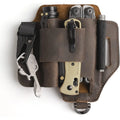 Leather Multitool Sheath EDC Belt Organizer for Work and Daily Use Leather Sheath for Men EDC Pocket Organizer
