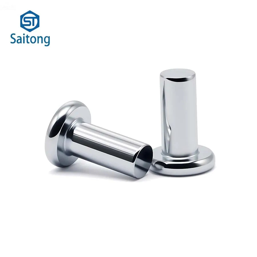 Direct Factory Supply Hot Sale Nickel-Plated Iron Galvanized Flat Head Solid Rivets Fasteners for Motorcycle Parts