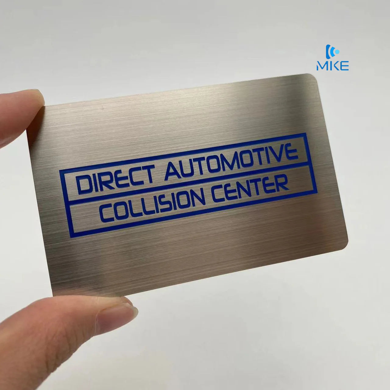 Cheap Silver Brushed Plated Metal Business Cards