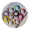 Bulk 100Pcs/Lot 27MM Colorful Spring O Rings Snap Clip Hooks Keyring Buckle for Handbag Lanyard Craft Jewelry Making DIY