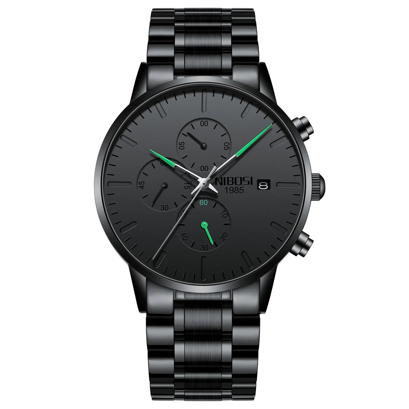 NIBOSI Watches 2023 Newest Watches Men Fashion Sport Stainless Steel Strap Watch Quartz Business Wristwatch Relogio Masculino
