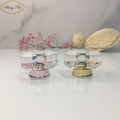 Factory Custom Eco-Friendly 15mm Plastic Smart Lids Square Gold Transparent Acrylic Perfume Cap