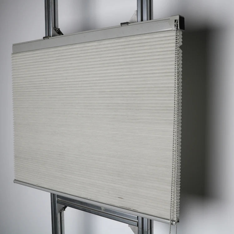 Light Adjustment Grey Horizontal Fabric Honeycomb Blinds Window Curtain Blind