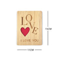 Valentine's Day New Style Design Greeting Cards Express Deep love 3D Wooden Greeting Cards