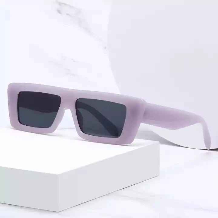 Small Frame Vintage Rectangle Sunglasses New Fashion Women Personality Wide Brim Sunglasses