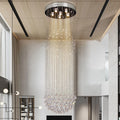 Decor Chandelier Pendant Lights K9 Crystal Hanging Lamp Ceiling for Home or Hotel Living Room Bedroom
