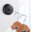 Stainless Steel Black Foldable Retractable Clothesline Drying Rack for Home Apartment Kitchen