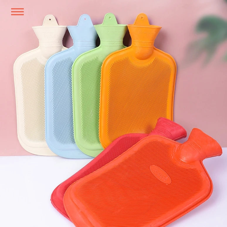 Rubber Hot Water Bag Warm Hands Heat Preservation Multi Color and Family Ready Portable Hot Water Bag