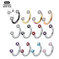 Getta Body Jewelry Piercing Titanium G23 Jewelry Eyebrow Ring Lip Ring Internal Thread Horseshoe Nose Ring