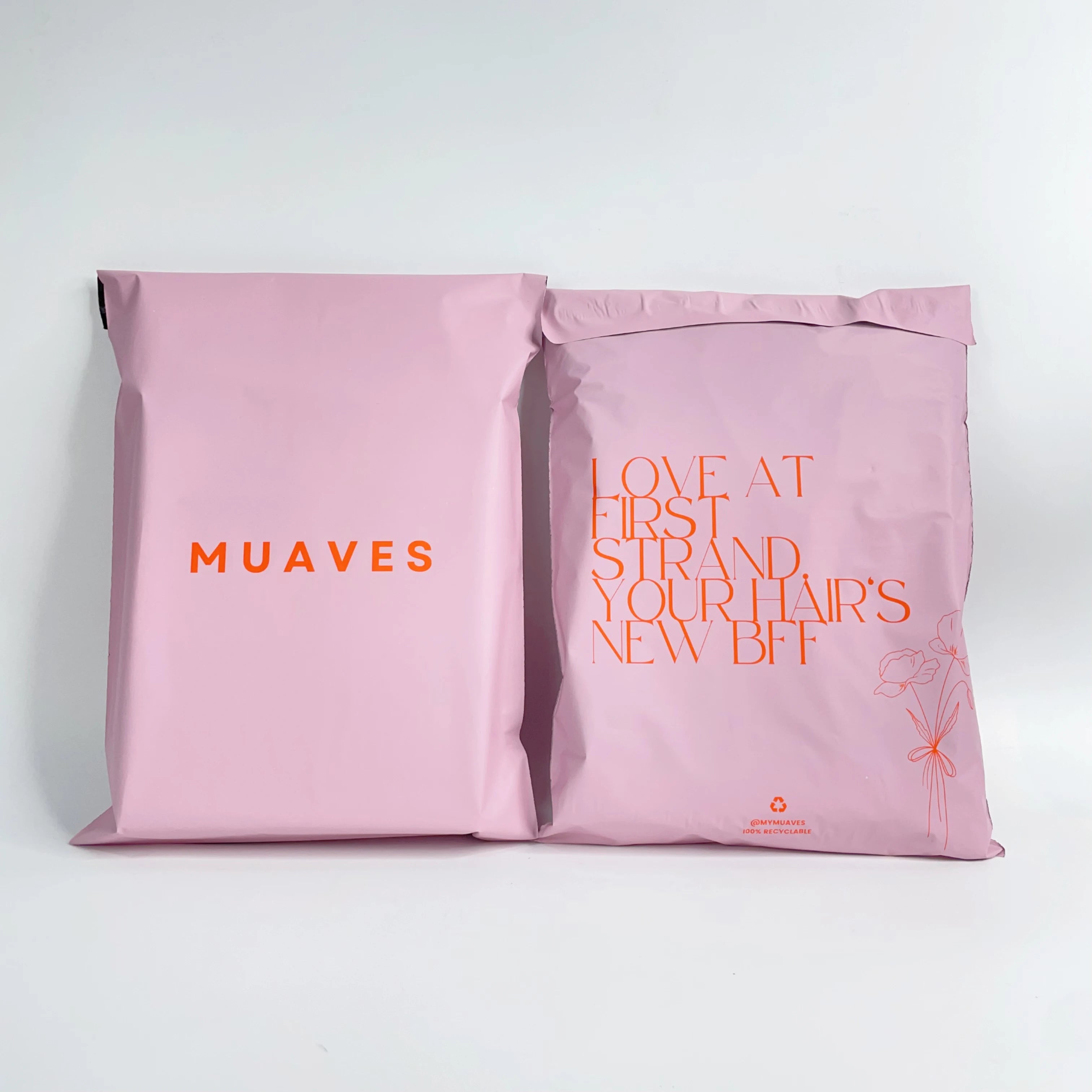 Personalized logo Printed 12x16inch Matte Pink Courier Shipping Bags Custom Poly Mailer Malling Bags for Clothes